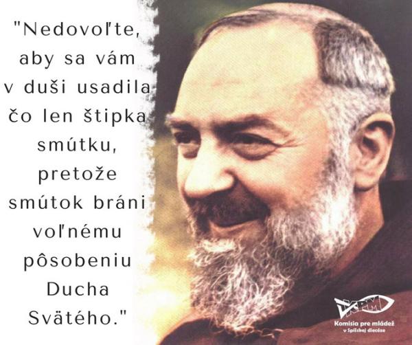 Páter Pio, patrón dospievajúcich