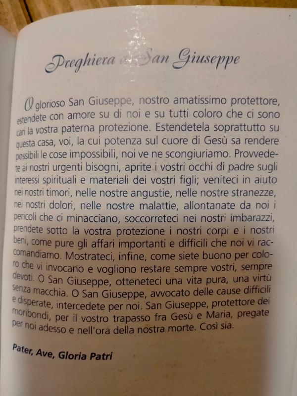 Modlitba k svätému Jozefovi.