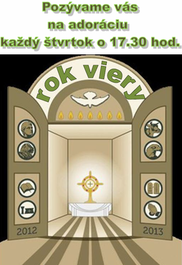 Pozývame na adoráciu každý štvrtok
